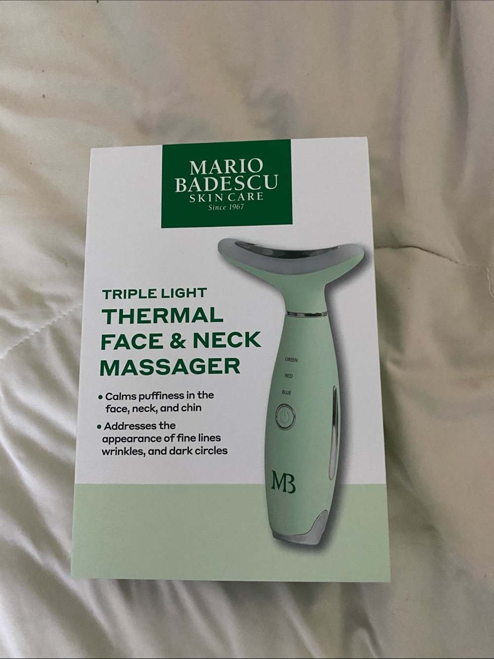 Mario Badescu Mint Green Thermal Face & Neck Massager